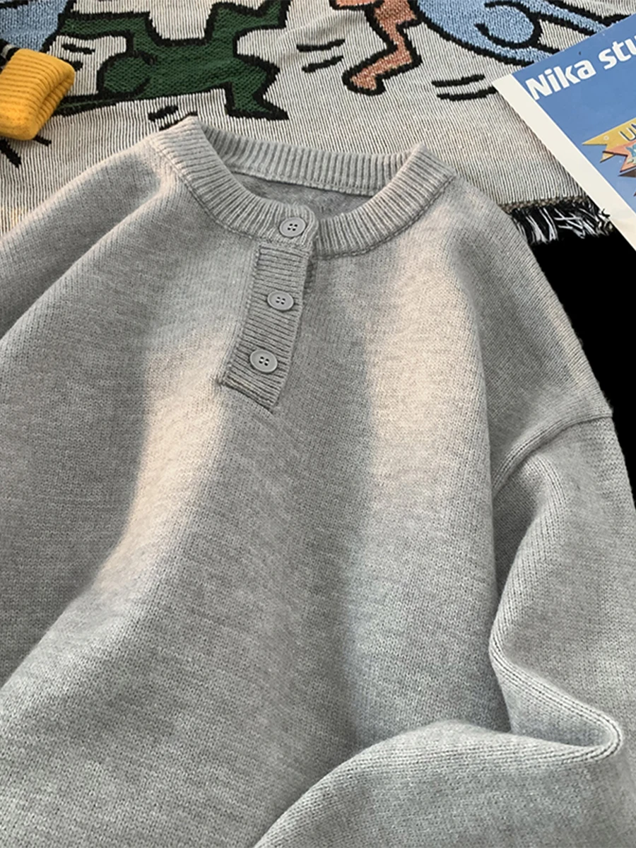 Мужской утепленный зимний свитер с воротником Хенли, вязаный, модный, городской, повседневный, с длинными рукавами, из полиэфирного волокна
Мужской утепленный зимний свитер с воротником Хенли, вязаный, модный, городской, повседневный, с длинными рукавами, из полиэфирного волокна