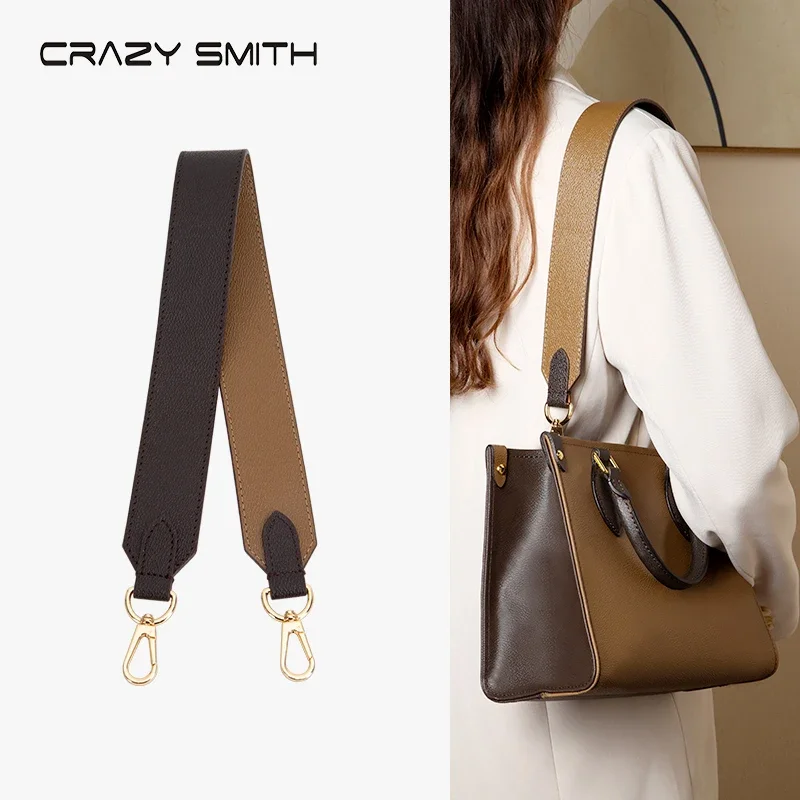 CRAZYSMITH Genuine Leather Replacement Wide Shoulder Bag Strap for LV Onthego Tote Bag Adjustable Crossbody Handbag Belts Straps
CRAZYSMITH Genuine Leather Replacement Wide Shoulder Bag Strap for LV Onthego Tote Bag Adjustable Crossbody Handbag Belts Straps
