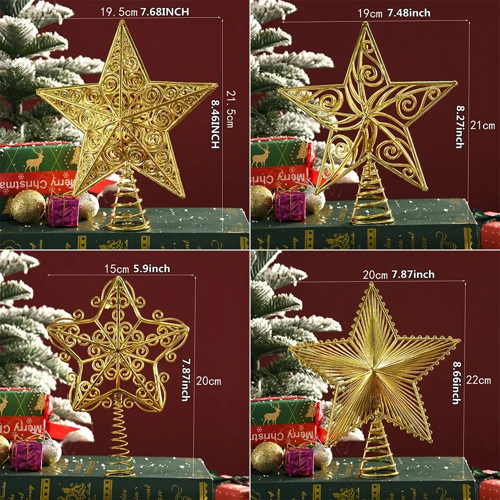 Christmas Tree Toppers Ornaments Five-pointed Star Glitter Christmas Tree Ornaments Chraitmas Supplies Navidad Urlaubsdekoration
Christmas Tree Toppers Ornaments Five-pointed Star Glitter Christmas Tree Ornaments Chraitmas Supplies Navidad Urlaubsdekoration