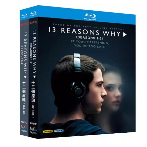Blu-ray BD High-Definition: Американский телесериал «Тринадцать причин, почему», сезоны 1–4, 6 дисков
Blu-ray BD High-Definition: Американский телесериал «Тринадцать причин, почему», сезоны 1–4, 6 дисков