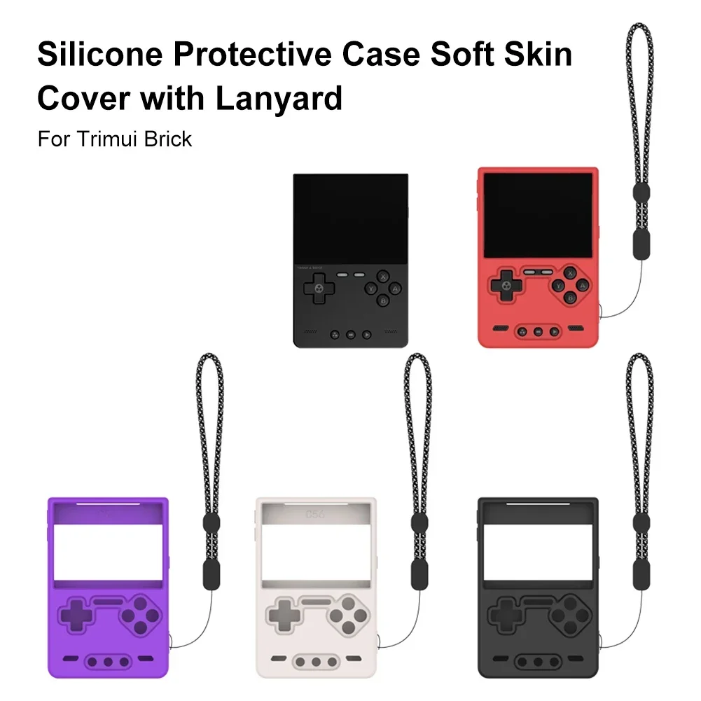 For Trimui Brick Handheld Game Console Silicone Protective Cover Anti-Scratch Soft Skin Cover Case with Lanyard Protector Cover,
For Trimui Brick Handheld Game Console Silicone Protective Cover Anti-Scratch Soft Skin Cover Case with Lanyard Protector Cover,