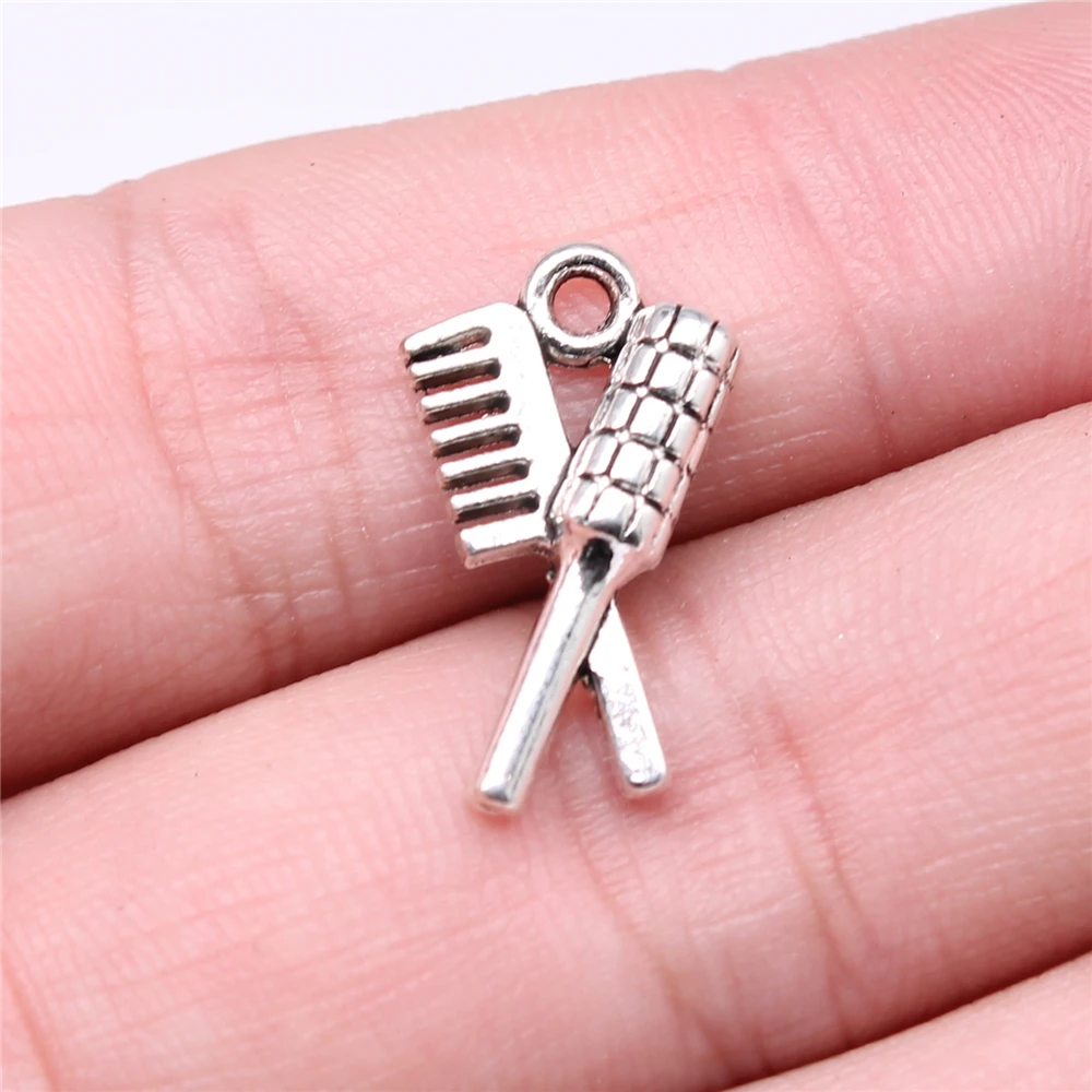 Wholesale 200pcs/bag 20x12mm Combs Charms Wholesale Antique Silver Color Pendant Charms Wholesale Jewelry Findings
Wholesale 200pcs/bag 20x12mm Combs Charms Wholesale Antique Silver Color Pendant Charms Wholesale Jewelry Findings
