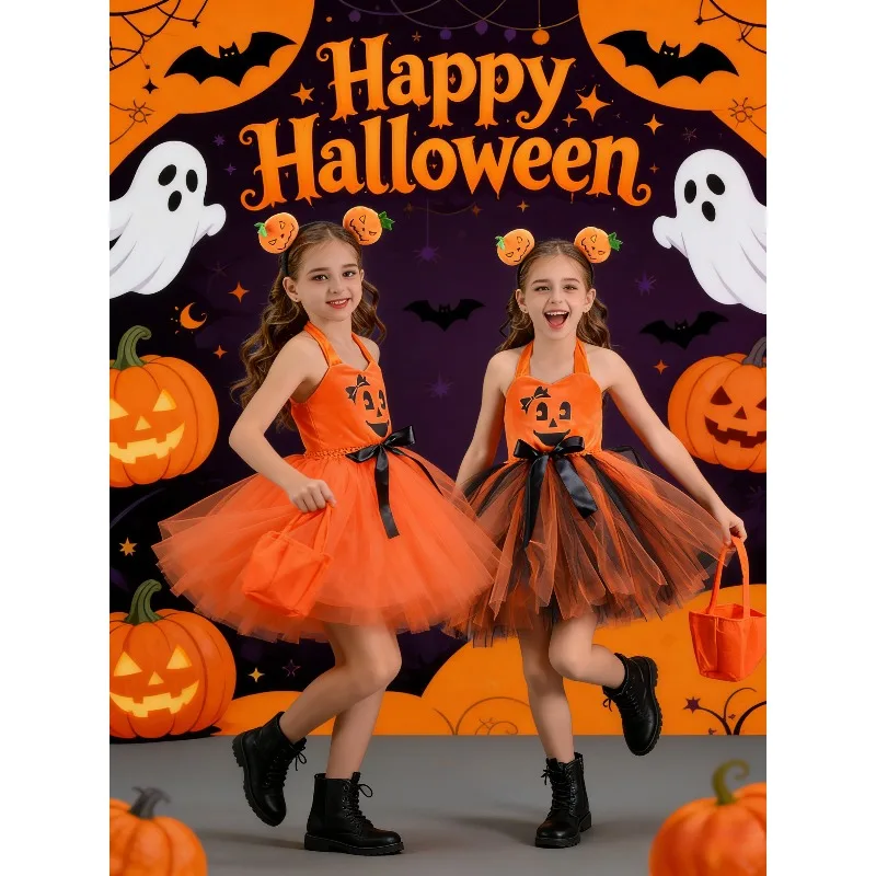 Pumpkin Dress Halloween Costume Cute Cosplay Outfit Holiday Party Stage Performance Lovely Princess Fancy Festival Dress
Pumpkin Dress Halloween Costume Cute Cosplay Outfit Holiday Party Stage Performance Lovely Princess Fancy Festival Dress