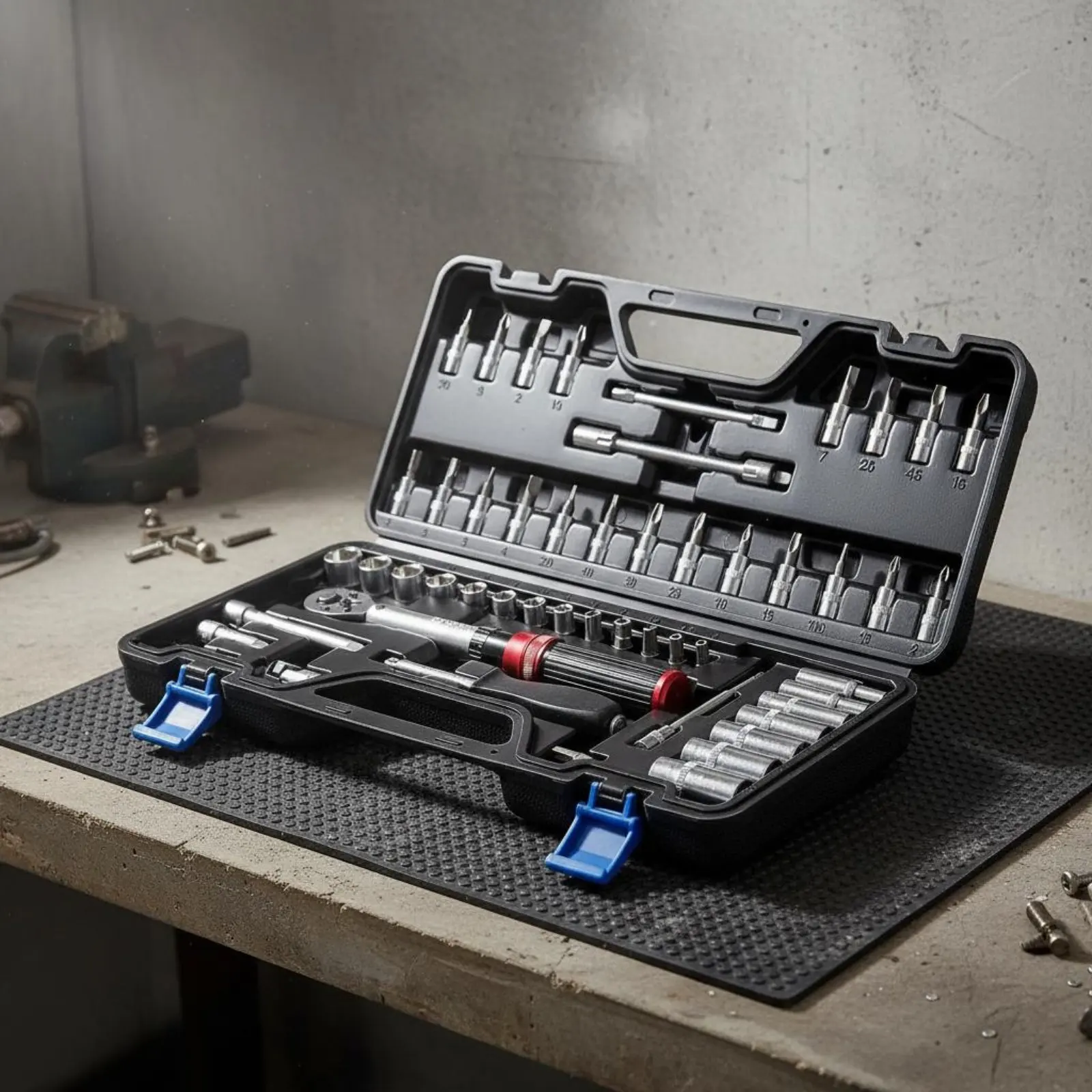 51 Pieces Rotational Force Wrench Set Storage Case Socket Wrench Set Hand Tool Precision Tightening Quick Release
51 Pieces Rotational Force Wrench Set Storage Case Socket Wrench Set Hand Tool Precision Tightening Quick Release