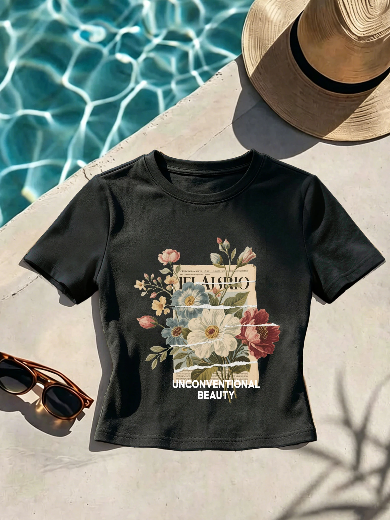Unconventional Beauty Flowers Print Womens Slim T Shirt Soft Slim T Shirt All-Match Trendy Clothes Casual Comfortable Tee
Unconventional Beauty Flowers Print Womens Slim T Shirt Soft Slim T Shirt All-Match Trendy Clothes Casual Comfortable Tee