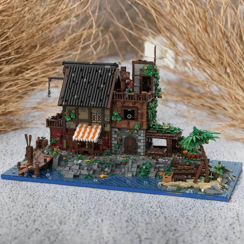 8625-Piece Modular Building Set: Pirate Van Dyke's Island, Featuring Dock, Tavern, and Armory building blocks
8625-Piece Modular Building Set: Pirate Van Dyke's Island, Featuring Dock, Tavern, and Armory building blocks