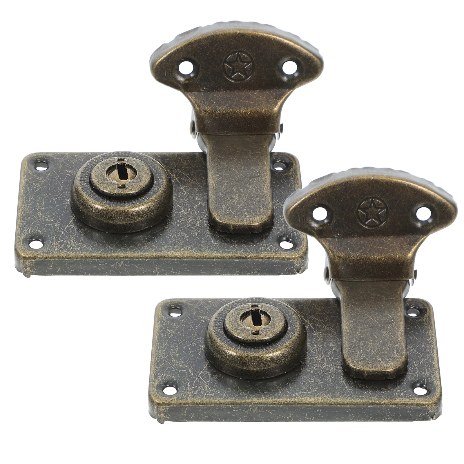 2pcs Suitcase Locks Vintage Hasps Latches for Wood Boxes Furniture Brass Lock China Cabinet Jewelry BoxLatch Padlock
2pcs Suitcase Locks Vintage Hasps Latches for Wood Boxes Furniture Brass Lock China Cabinet Jewelry BoxLatch Padlock