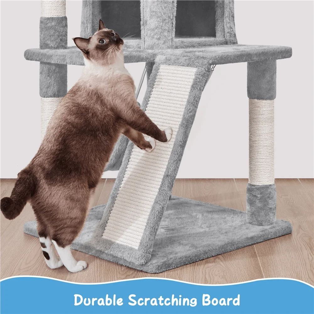1PC Modern Cat Tree Freestanding Cat Tower With Soft Platform And Condo
1PC Modern Cat Tree Freestanding Cat Tower With Soft Platform And Condo