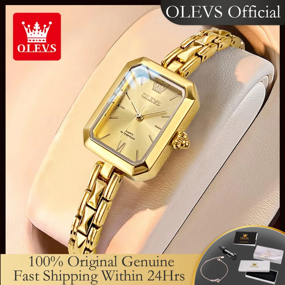 OLEVS 3691 Original Quartz Woman Watch Fashion Elegant Square Dial Waterproof Ladies Wristwatch Luxury Gold Watch for Women New
OLEVS 3691 Original Quartz Woman Watch Fashion Elegant Square Dial Waterproof Ladies Wristwatch Luxury Gold Watch for Women New