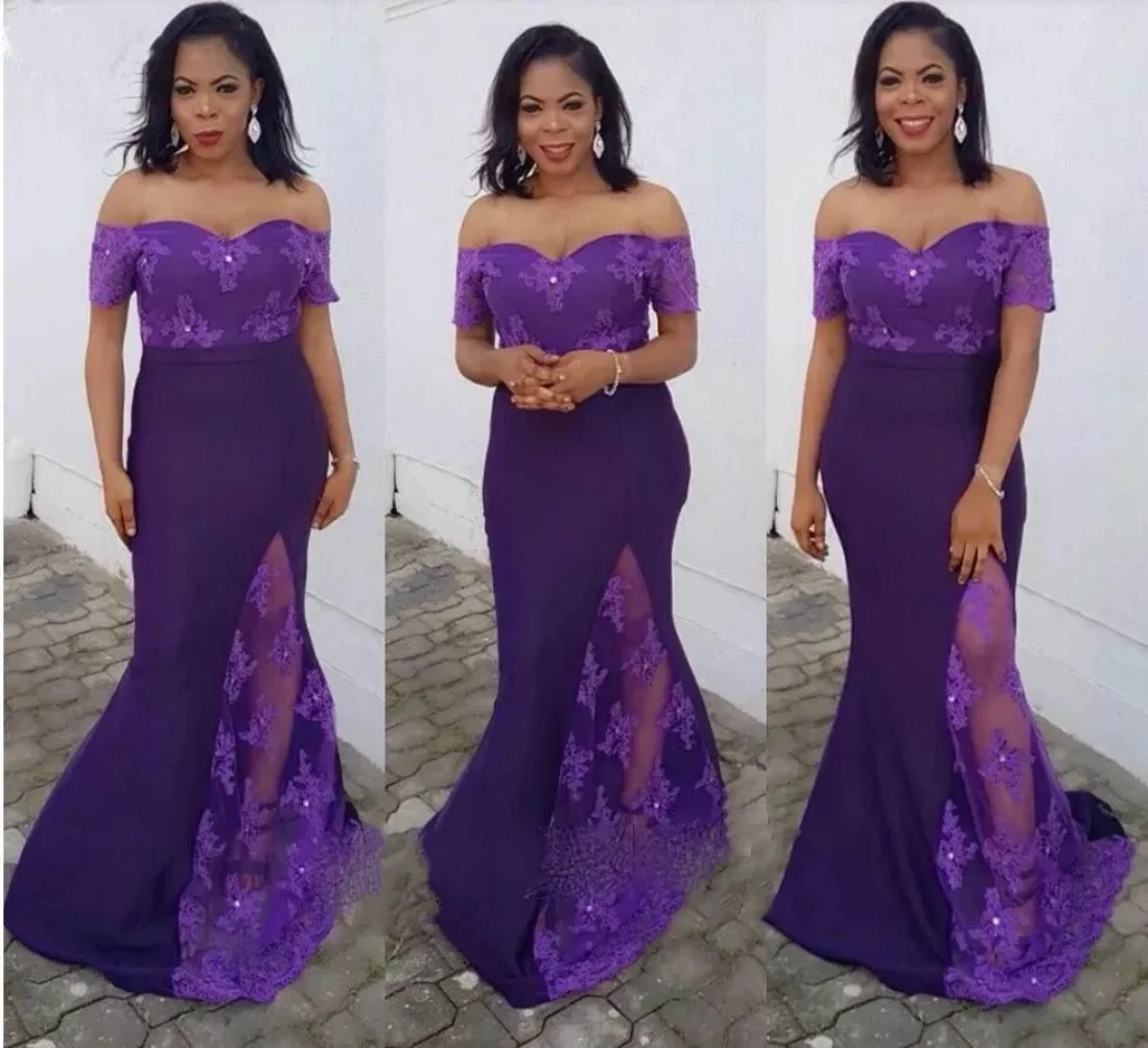 African Nigeria Mermaid Evening Dress Women Off Shoulder Lace Illusion Long Formal Prom Party Dress Plus Size Reception Dress
African Nigeria Mermaid Evening Dress Women Off Shoulder Lace Illusion Long Formal Prom Party Dress Plus Size Reception Dress