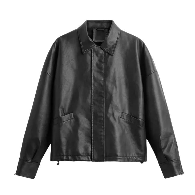 Loose Casual Faux Leather Jaet Long Sve Zipper Collar Men's Autumn Winter New Arrival Faion Urban Sle Busin Casua...
Loose Casual Faux Leather Jaet Long Sve Zipper Collar Men's Autumn Winter New Arrival Faion Urban Sle Busin Casua...