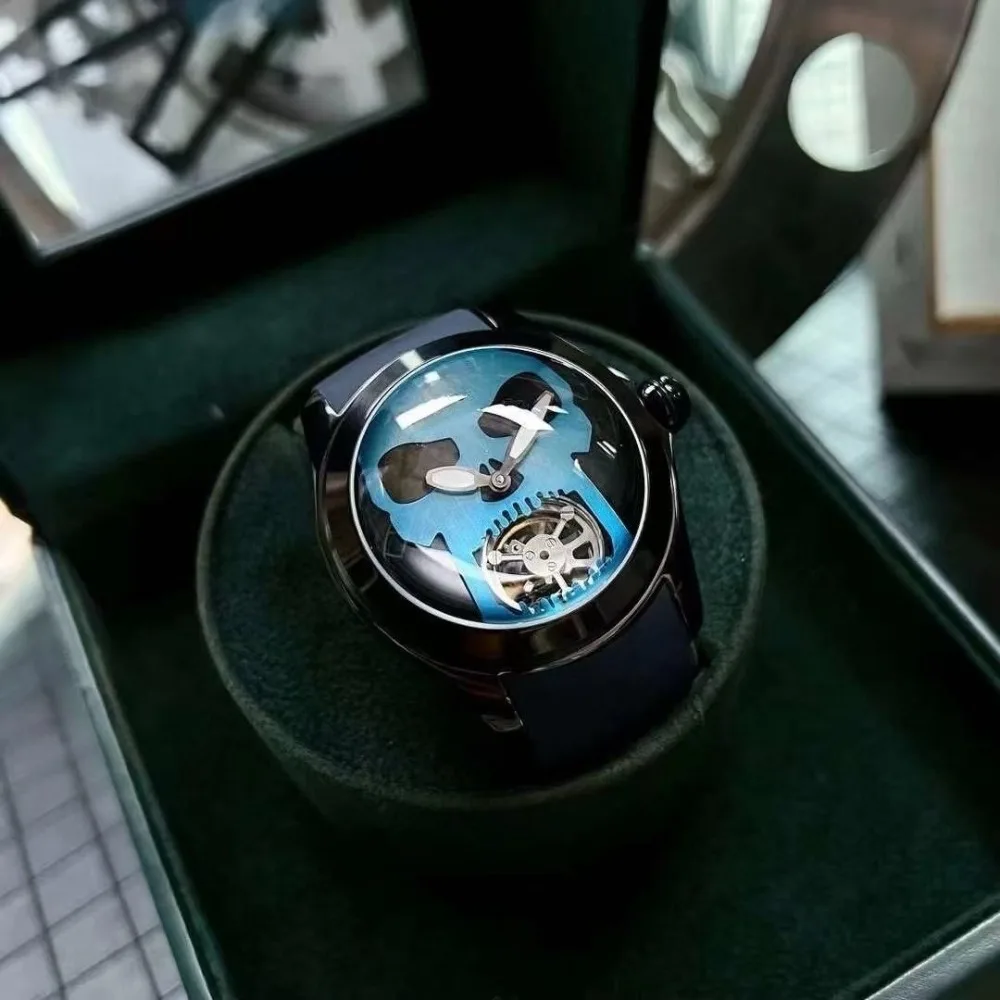 Large Dial Bubble Skull Hollow Translucent Pointer Watches,Trendy Men's Fully Automatic Mechanical Watch
Large Dial Bubble Skull Hollow Translucent Pointer Watches,Trendy Men's Fully Automatic Mechanical Watch