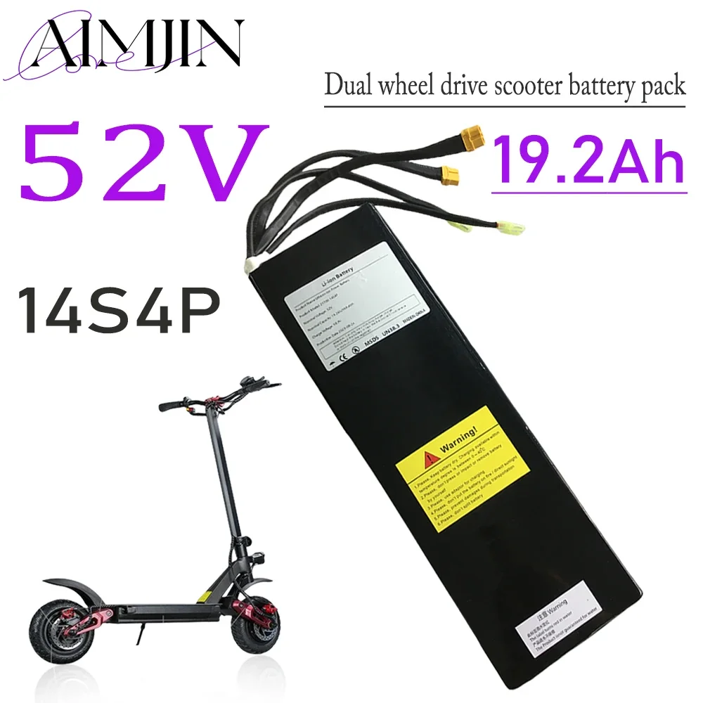 Latest 2025 52V 19.2Ah 14S4P 21700 original Lithium Battery Pack Suitable For Dual Drive Scooter Battery pack
Latest 2025 52V 19.2Ah 14S4P 21700 original Lithium Battery Pack Suitable For Dual Drive Scooter Battery pack