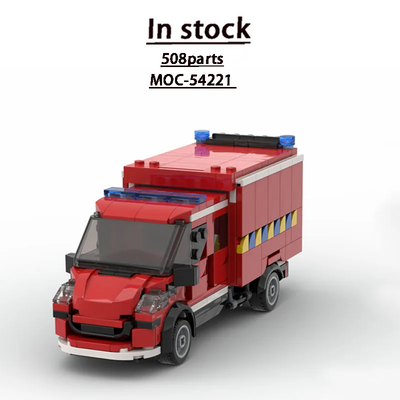 MOC-54221 Urban Rescue Fire Truck Building Block Model 508 Parts MOC Creative Boys Children's Birthday Christmas Toy Gift
MOC-54221 Urban Rescue Fire Truck Building Block Model 508 Parts MOC Creative Boys Children's Birthday Christmas Toy Gift