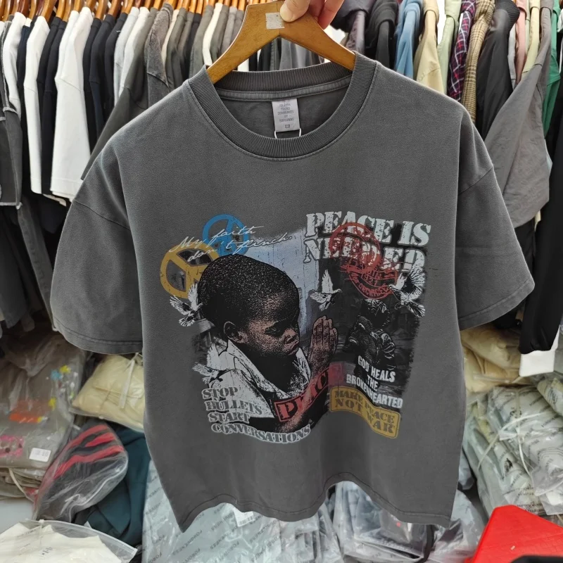 Высококачественная хлопковая винтажная потертая футболка большого размера, мужская повседневная уличная футболка с графическим принтом, топ
Высококачественная хлопковая винтажная потертая футболка большого размера, мужская повседневная уличная футболка с графическим принтом, топ