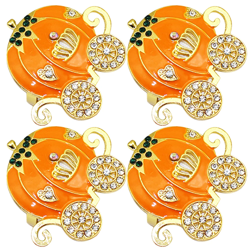 4 Pcs Pumpkin Cart Napkin Ring Thanksgiving Day Rings Alloy Decor Fall Halloween Shaped Rhinestones Banquet
4 Pcs Pumpkin Cart Napkin Ring Thanksgiving Day Rings Alloy Decor Fall Halloween Shaped Rhinestones Banquet