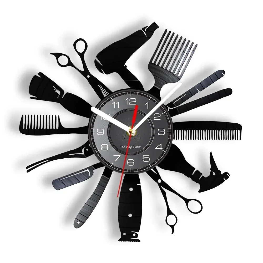 Barber Shop Hairdressing Tool Design Wall Clock Hairdressing Salon Barber Shop Decoration Modern Wall Hanging Watch Barber Gift
Barber Shop Hairdressing Tool Design Wall Clock Hairdressing Salon Barber Shop Decoration Modern Wall Hanging Watch Barber Gift
