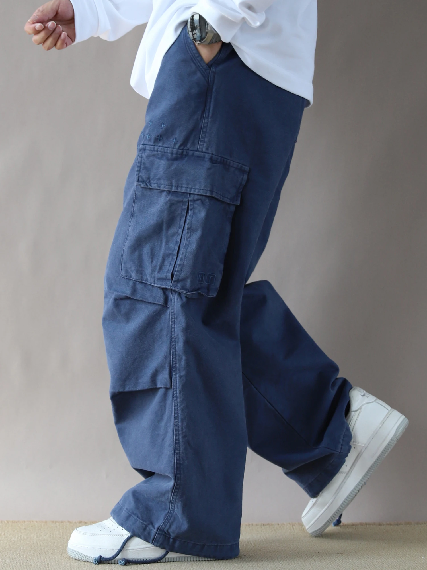 Мужские повседневные брюки American Workwear свободного кроя, большие размеры, из чистого хлопка, 2025, рабочие брюки, синие, прямые штанины
Мужские повседневные брюки American Workwear свободного кроя, большие размеры, из чистого хлопка, 2025, рабочие брюки, синие, прямые штанины