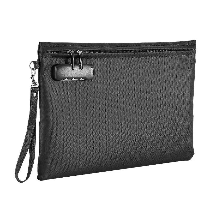 Fireproof Document Bag 1832 Fahrenheit Heat Insulated Waterproof Lockable Portable File Storage for Passports Important Documen
Fireproof Document Bag 1832 Fahrenheit Heat Insulated Waterproof Lockable Portable File Storage for Passports Important Documen