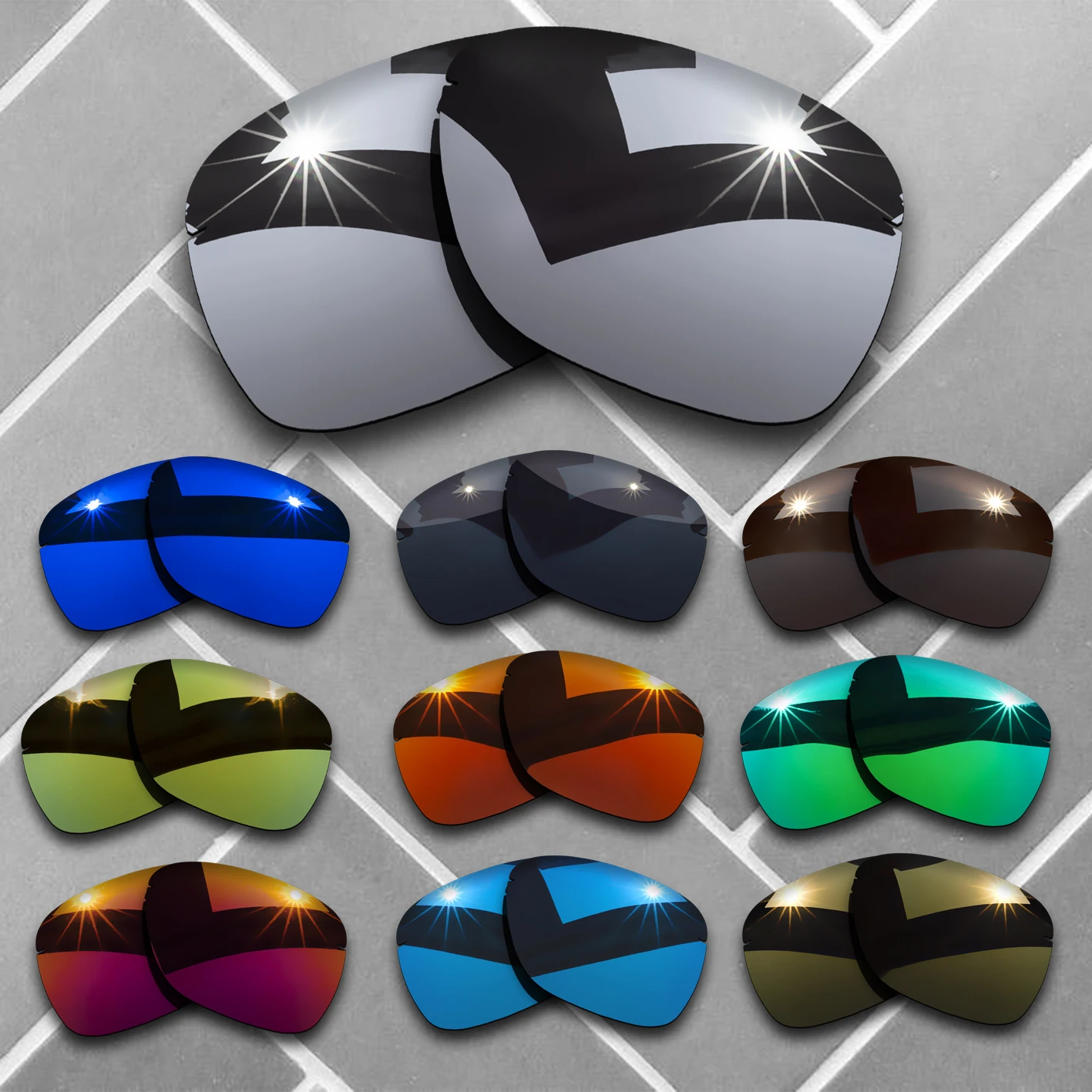 Сменные линзы для солнцезащитных очков для оправы Oakley Tailhook — несколько вариантов
Сменные линзы для солнцезащитных очков для оправы Oakley Tailhook — несколько вариантов