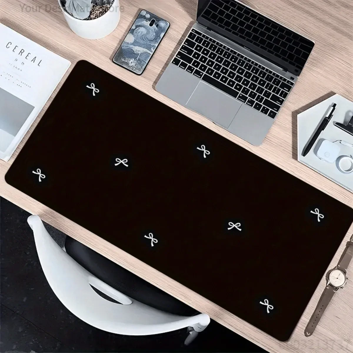 Non-Slip Rubber Desktop Mat Blue Bow Tie Design Thick Washable for Gaming Office Keyboard Accessory
Non-Slip Rubber Desktop Mat Blue Bow Tie Design Thick Washable for Gaming Office Keyboard Accessory