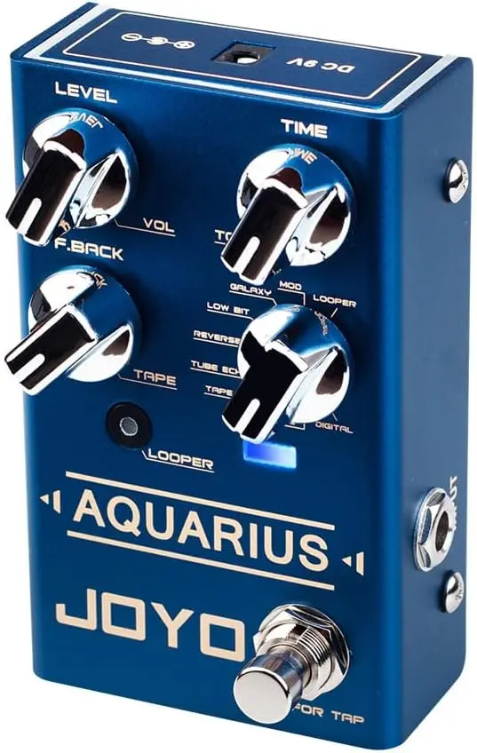 Multi Delay Pedal with Looper 8 Digital Effects for Electric Guitar Tap Tempo 5 Min Loop
Multi Delay Pedal with Looper 8 Digital Effects for Electric Guitar Tap Tempo 5 Min Loop