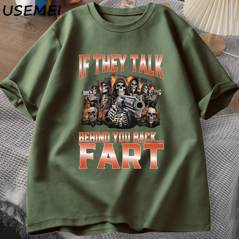If They Talk Behind Yo Back Fart T-Shirt Funny Hard Skeleton Meme Printed Tshirt Unhinged Meme Graphic T Shirts Mens Clothing
If They Talk Behind Yo Back Fart T-Shirt Funny Hard Skeleton Meme Printed Tshirt Unhinged Meme Graphic T Shirts Mens Clothing