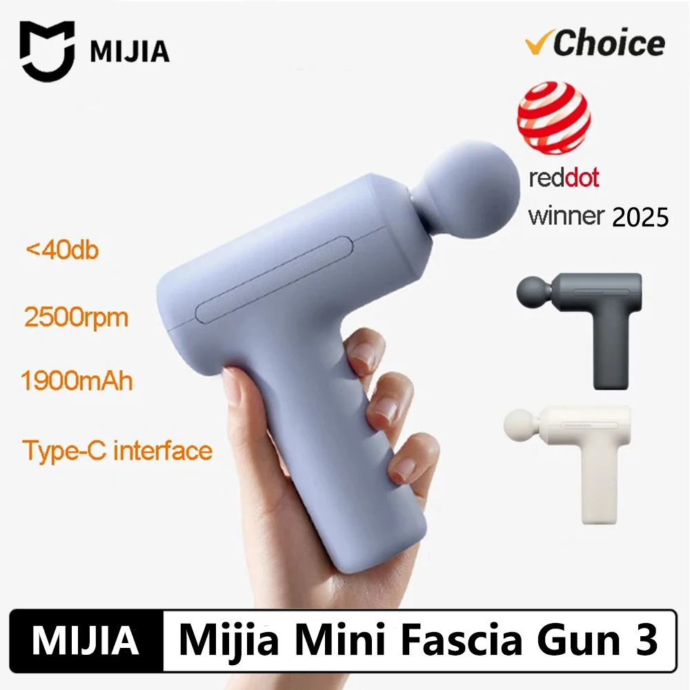 Новый портативный массажер для мышц MIJIA Mini Fascia Gun 3 (2025) с бесшумным бесщеточным двигателем, усилием 12 кг и 3 насадками для расслабления тела
Новый портативный массажер для мышц MIJIA Mini Fascia Gun 3 (2025) с бесшумным бесщеточным двигателем, усилием 12 кг и 3 насадками для расслабления тела