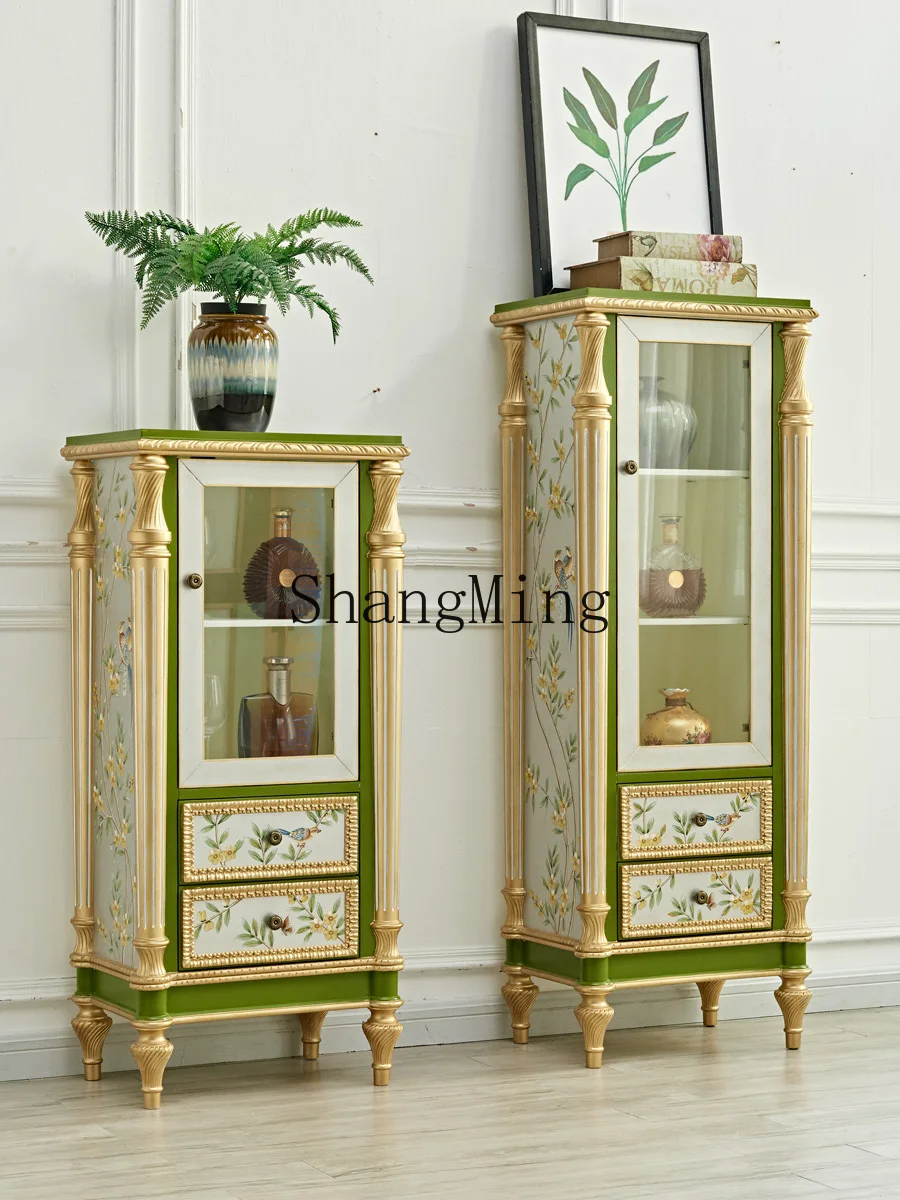 HJ's new modern simple home living room TV side cabinet shows retro solid wood locker
HJ's new modern simple home living room TV side cabinet shows retro solid wood locker