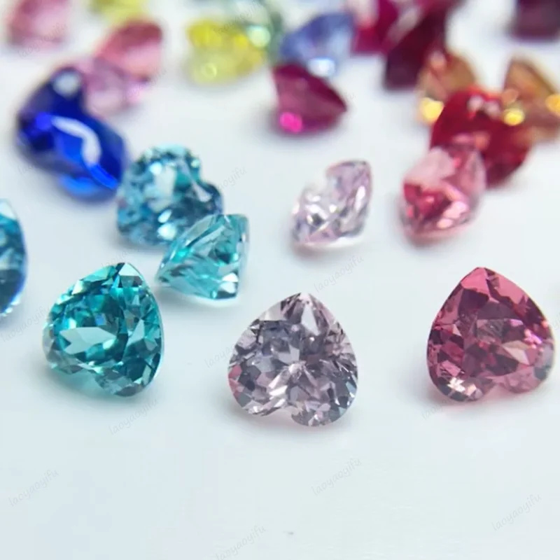 New Czochralski Method AGL Certificate Lab Grown Sapphire Multiple Color Heart Shape Gems for Jewelry Setting Custom Design
New Czochralski Method AGL Certificate Lab Grown Sapphire Multiple Color Heart Shape Gems for Jewelry Setting Custom Design
