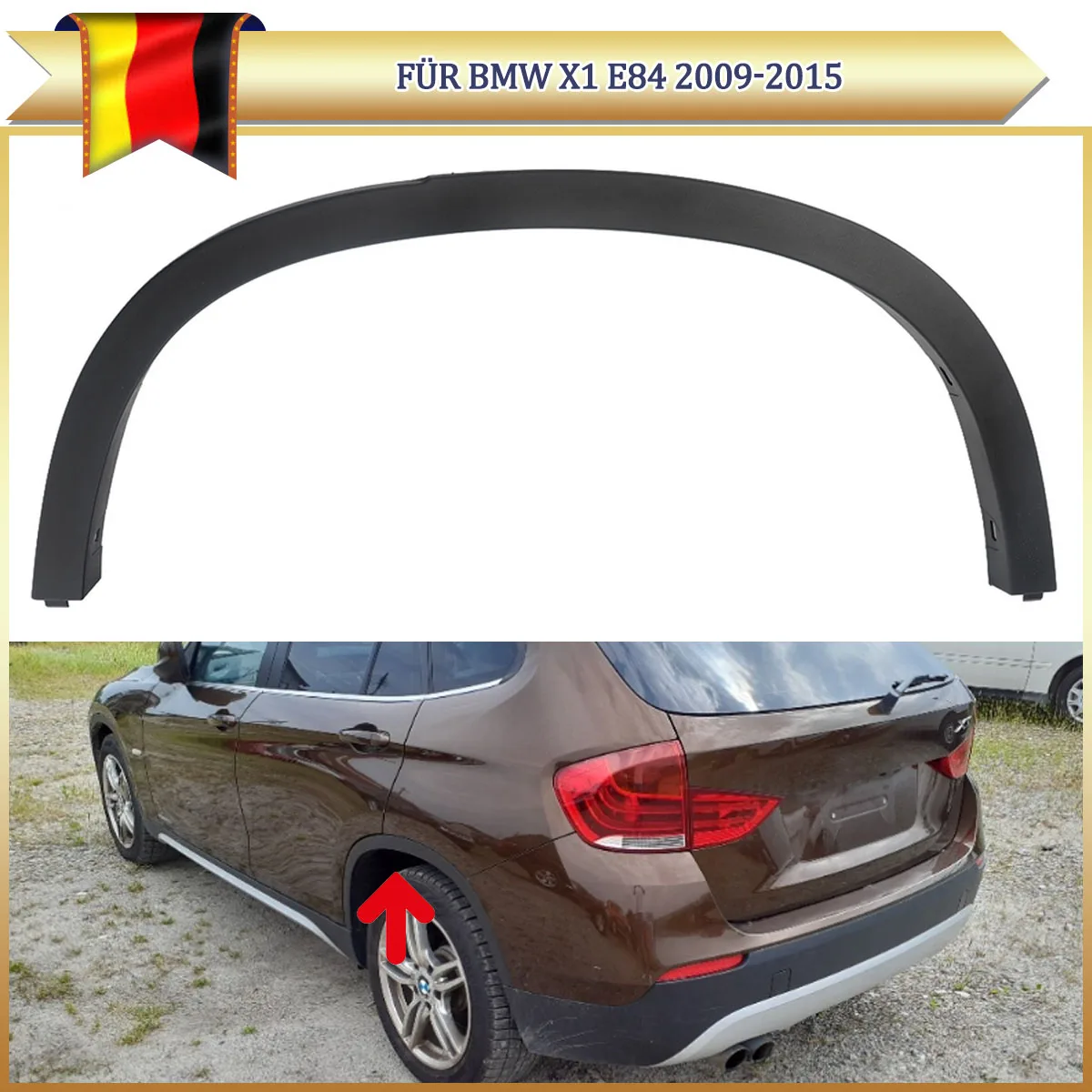 For BMW X1 E84 2009 2010 2011 2012 2013 2014 2015 Rear Left right Fender Flare Wheel Arch Extension protect Exterior Parts
For BMW X1 E84 2009 2010 2011 2012 2013 2014 2015 Rear Left right Fender Flare Wheel Arch Extension protect Exterior Parts