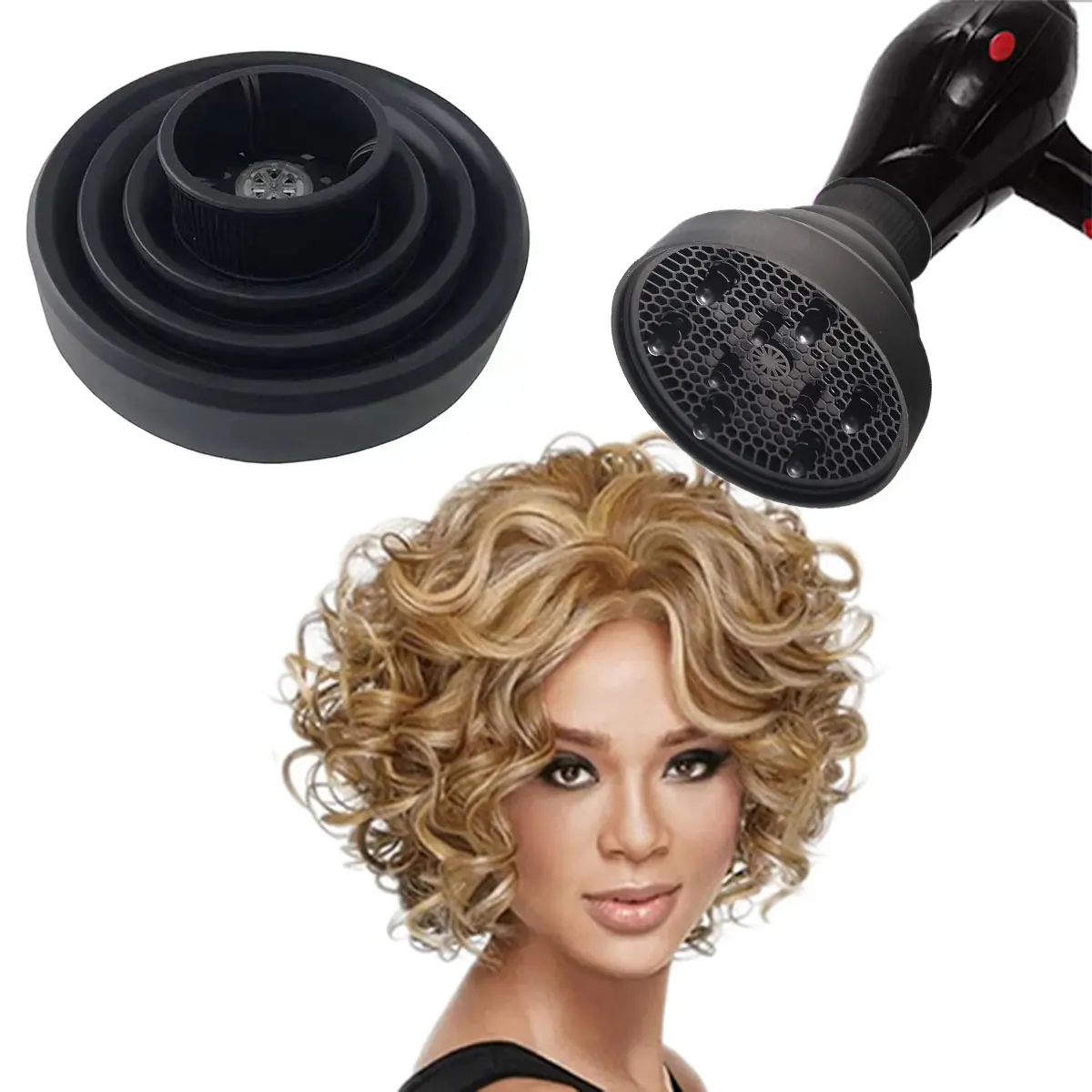 Salon Tool Universal Silicone Hairdryer Diffuser Cover Adjustable Foldable Temperature Resistant Dispersing Drying Hair Dryer
Salon Tool Universal Silicone Hairdryer Diffuser Cover Adjustable Foldable Temperature Resistant Dispersing Drying Hair Dryer