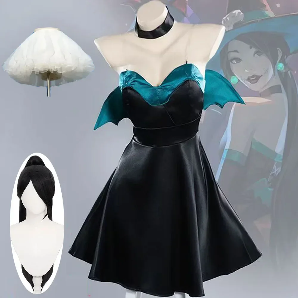Game Valorant Sage Cosplay Costume Wig Wei Ling Ying Living The Nightmare Player Cards Witch Role Play Uniform Halloween
Game Valorant Sage Cosplay Costume Wig Wei Ling Ying Living The Nightmare Player Cards Witch Role Play Uniform Halloween