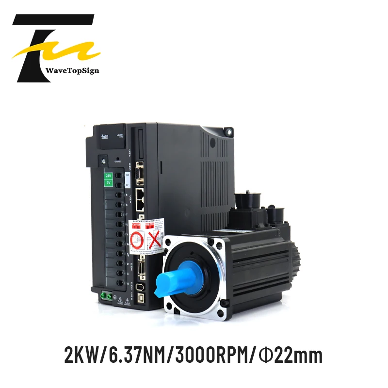 Delta Servo Motor Kits A2 Series 2KW ASD-A2-2043-F ECMA-J11020RS 400V 6.37NM 3000RPM with 3M Cable
Delta Servo Motor Kits A2 Series 2KW ASD-A2-2043-F ECMA-J11020RS 400V 6.37NM 3000RPM with 3M Cable