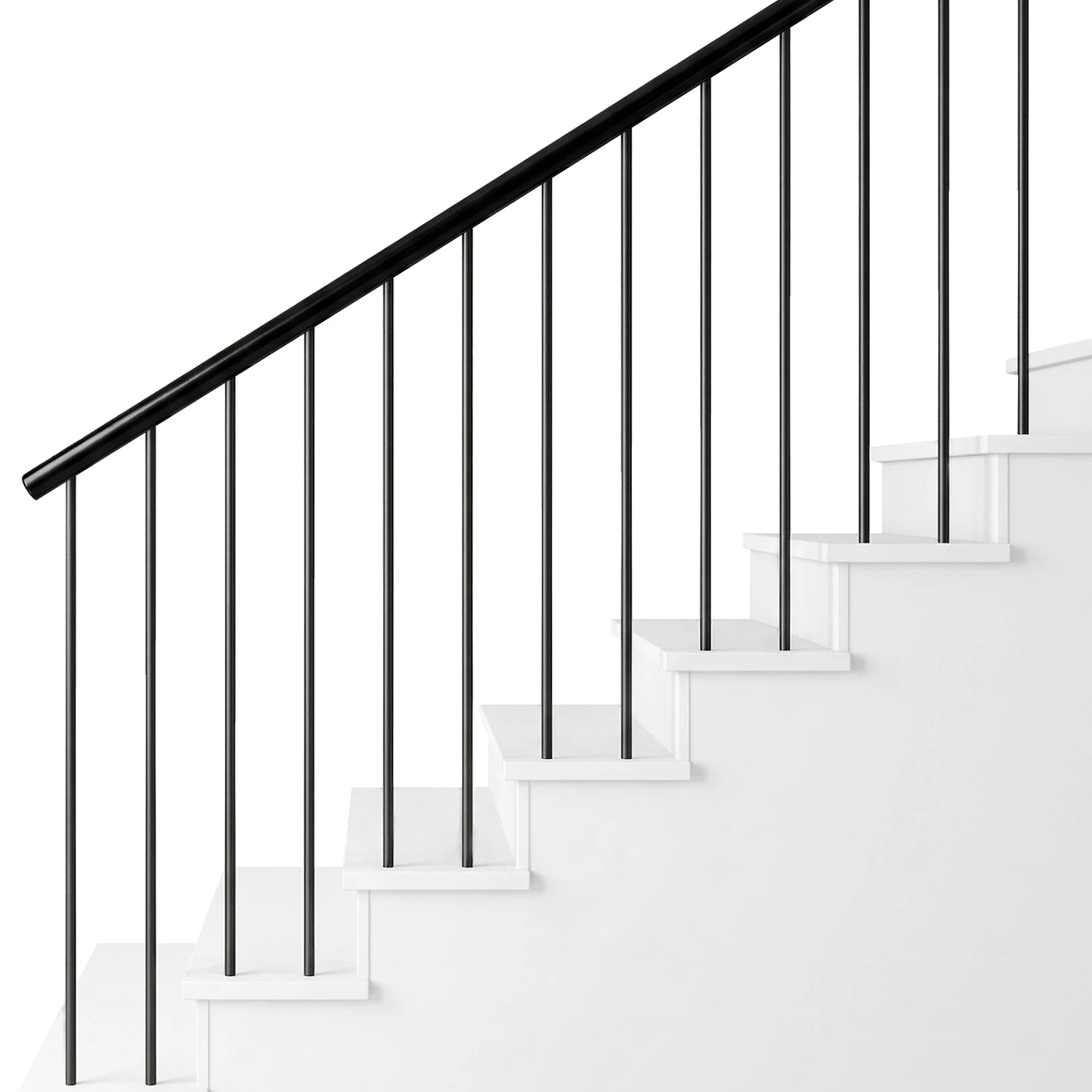 Wrought Iron Balusters, Metal Balusters 44x5/8 Inch Round Straight Top, Black Powder Coated Stair Spindles, 30 Pcs Set No Base
Wrought Iron Balusters, Metal Balusters 44x5/8 Inch Round Straight Top, Black Powder Coated Stair Spindles, 30 Pcs Set No Base