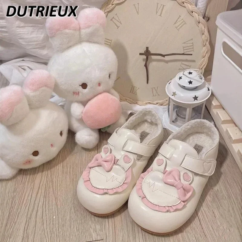Japanese Lolita Style Women's Flats Autumn and Winter Sweet Cute Velvet Princess Round Head Leather Cotton LO Shoes Female
Japanese Lolita Style Women's Flats Autumn and Winter Sweet Cute Velvet Princess Round Head Leather Cotton LO Shoes Female