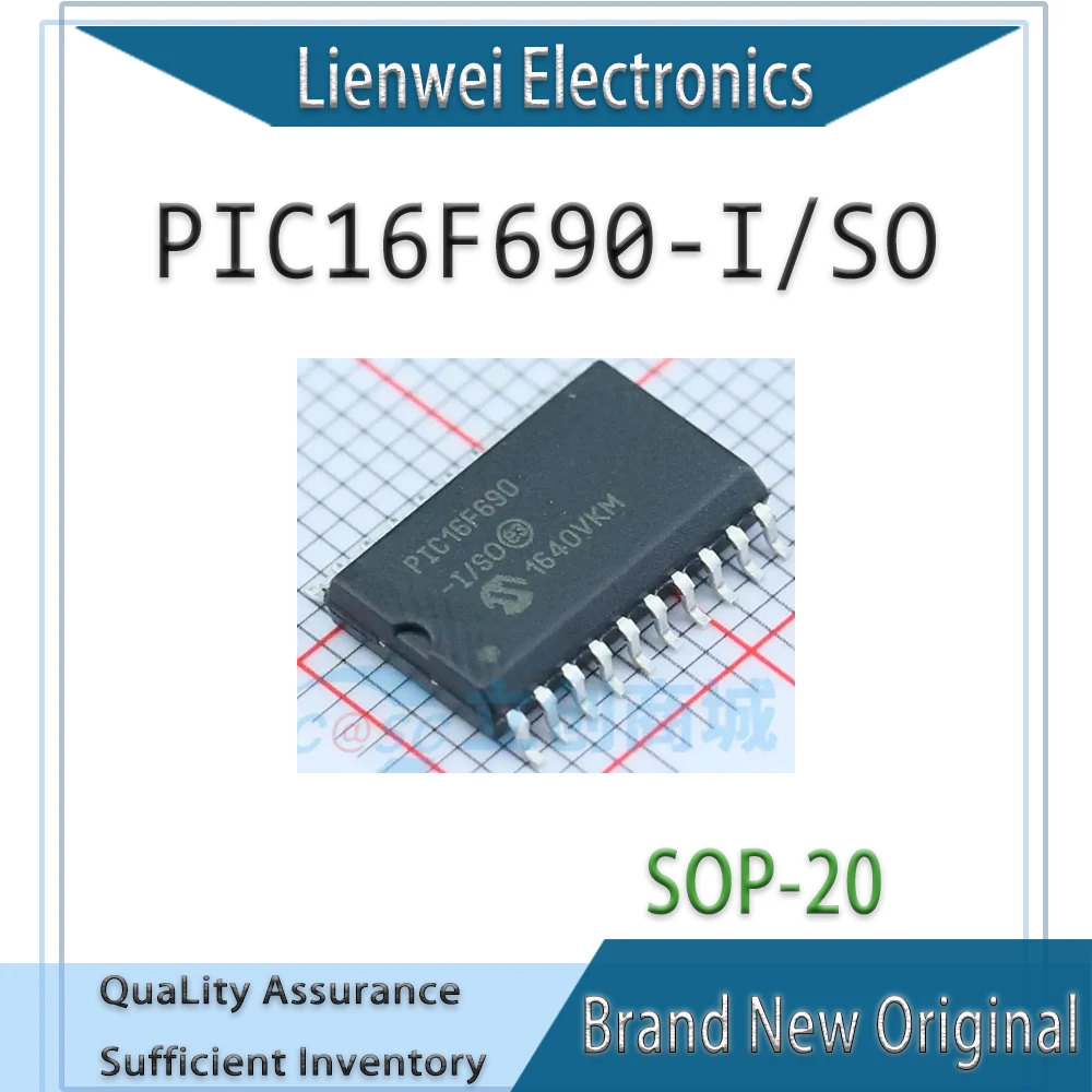 100% New Original PIC16F690 PIC16F690-I/SO IC MCU Chipset SOP-20
100% New Original PIC16F690 PIC16F690-I/SO IC MCU Chipset SOP-20