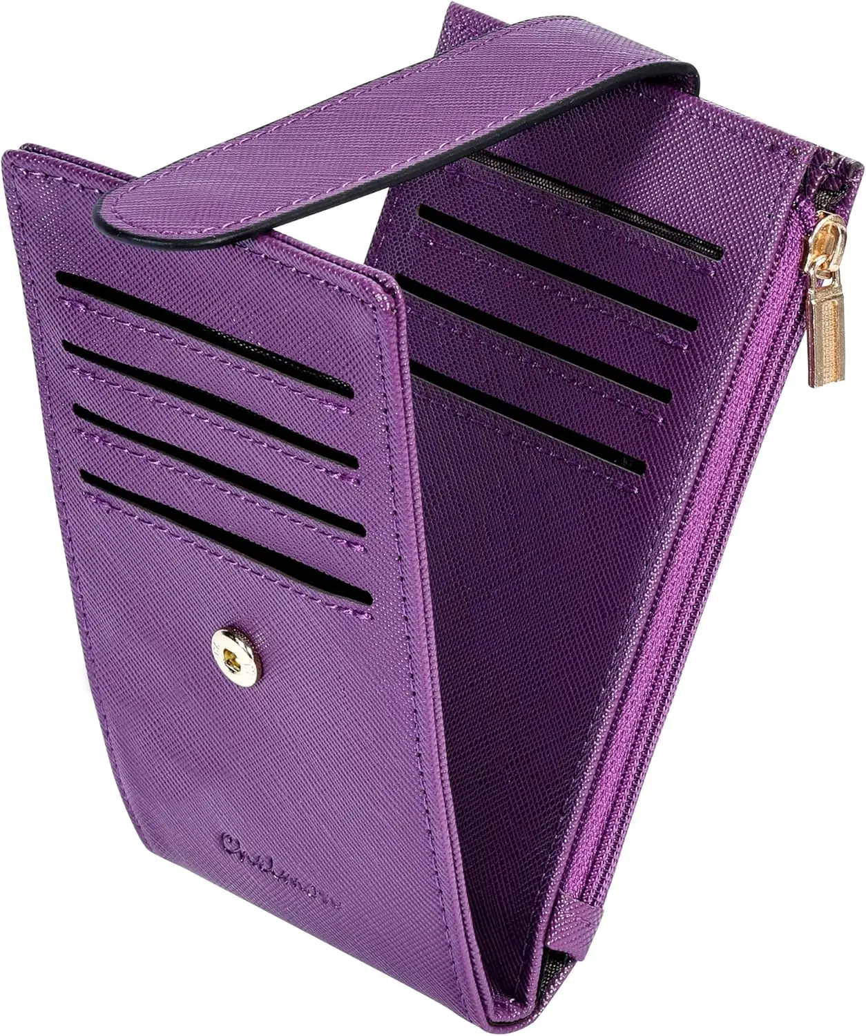 Women's RFID Slim Card Holder Wallet: Thin Bifold with Multi-Card Case & Zipper Coin Pocket Purse (Deep Purple)
Women's RFID Slim Card Holder Wallet: Thin Bifold with Multi-Card Case & Zipper Coin Pocket Purse (Deep Purple)