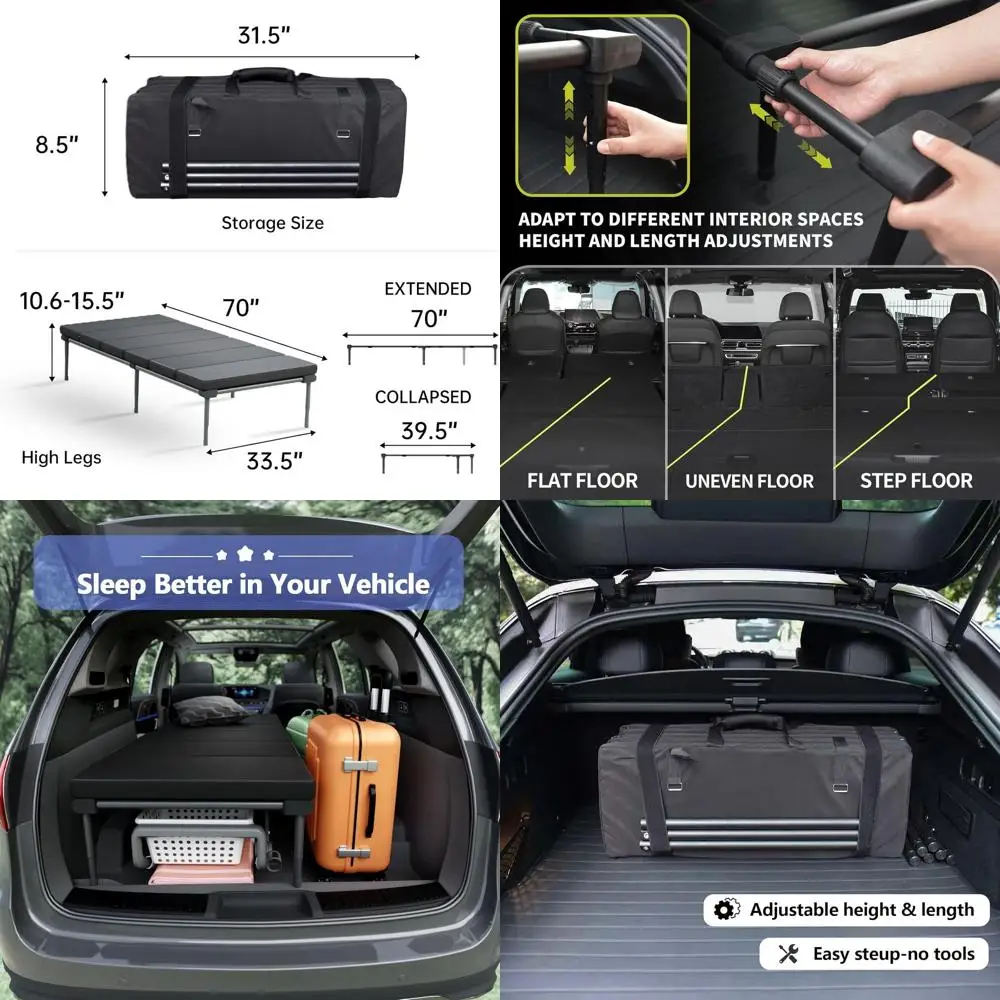 Прочная походная кровать для взрослых с регулируемыми ножками, выдерживает до 180 кг, идеально подходит для внедорожников и путешествий, черная модель с высокими ножками
Прочная походная кровать для взрослых с регулируемыми ножками, выдерживает до 180 кг, идеально подходит для внедорожников и путешествий, черная модель с высокими ножками