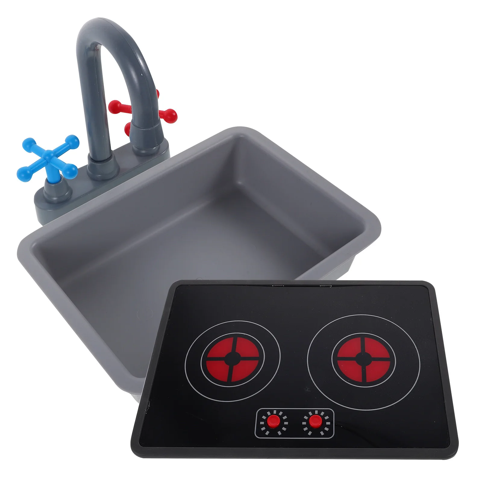 Kids Kitchen Playset Pretend Play Kitchen Set Faucet Sink Induction Cooker Sound Light Effects Role Play Cooking Accessories 
Kids Kitchen Playset Pretend Play Kitchen Set Faucet Sink Induction Cooker Sound Light Effects Role Play Cooking Accessories