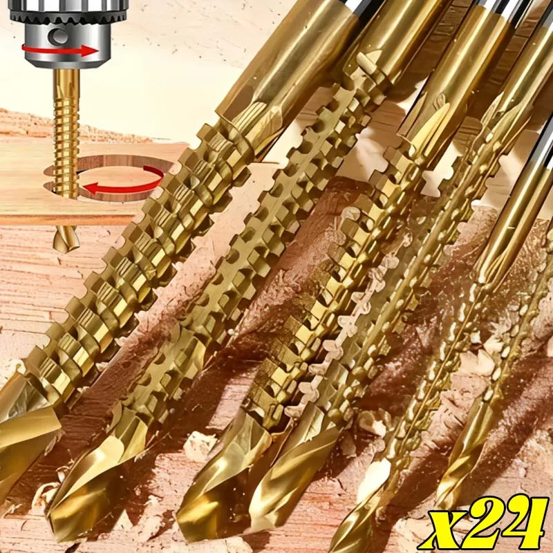 Twist Drill Bits HSS Woodwork Hand Electric Drill Kits Wooden Board Expanding Metal Cutting Drill Bit Hardware Grooving Tools
Twist Drill Bits HSS Woodwork Hand Electric Drill Kits Wooden Board Expanding Metal Cutting Drill Bit Hardware Grooving Tools