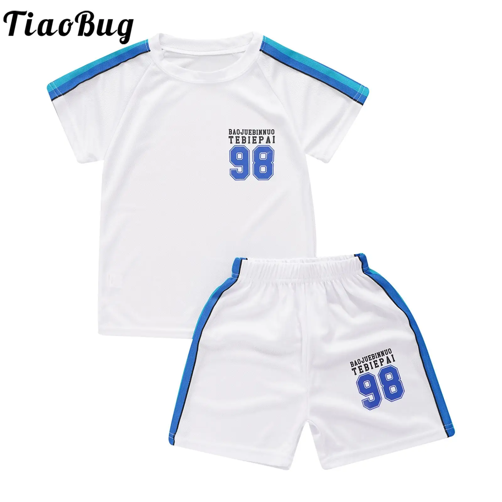 Kids Boys Girls Letter Print Sports Suit Basketball Football Outfit Round Neck Short Sleeve T-shirt with Shorts Gym Tracksuit
Kids Boys Girls Letter Print Sports Suit Basketball Football Outfit Round Neck Short Sleeve T-shirt with Shorts Gym Tracksuit