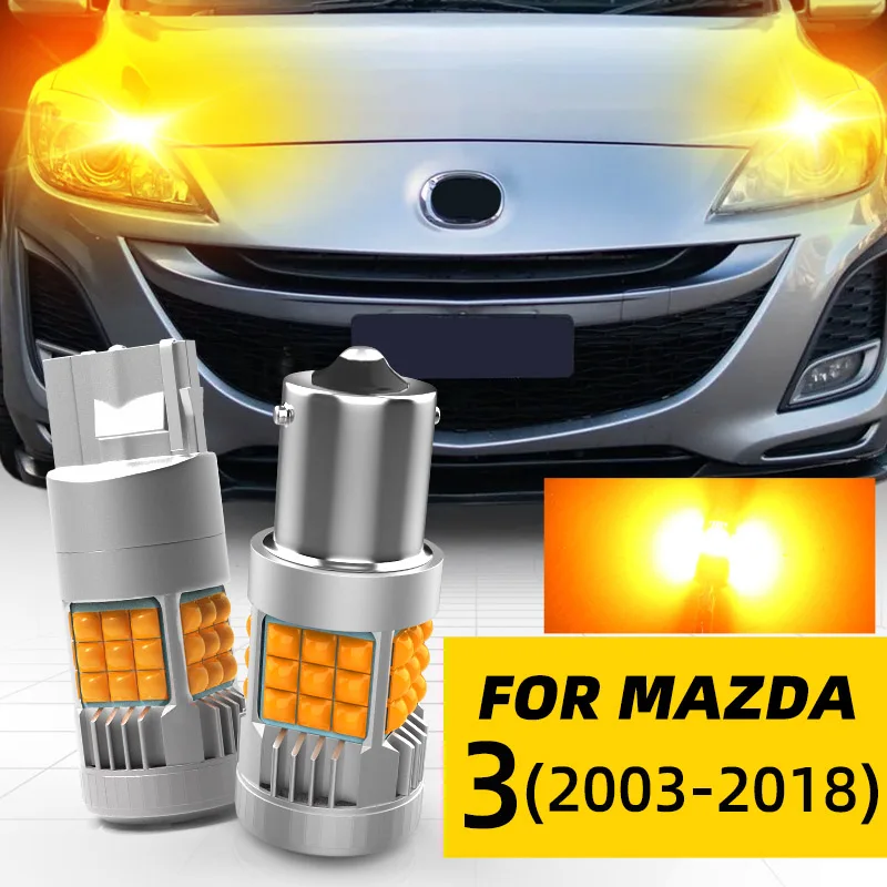 2pcs Car LED Turn Signal Lights Bulbs For Front/Rear Direction Indicator Amber For Mazda 3 MK1/2/3 BK BL BM BN 2003-2006 2018
2pcs Car LED Turn Signal Lights Bulbs For Front/Rear Direction Indicator Amber For Mazda 3 MK1/2/3 BK BL BM BN 2003-2006 2018