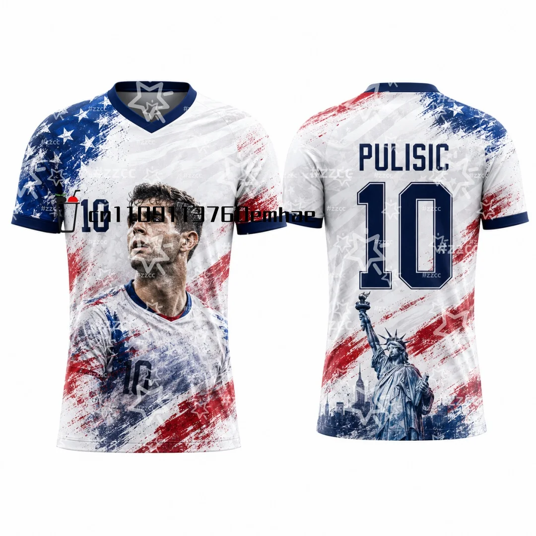 2026 USA Football Jersey Christian Pulisic Fan Commemorative Jersey Summer Sports Men's T-Shirt Children's Woman's Clothing
2026 USA Football Jersey Christian Pulisic Fan Commemorative Jersey Summer Sports Men's T-Shirt Children's Woman's Clothing 