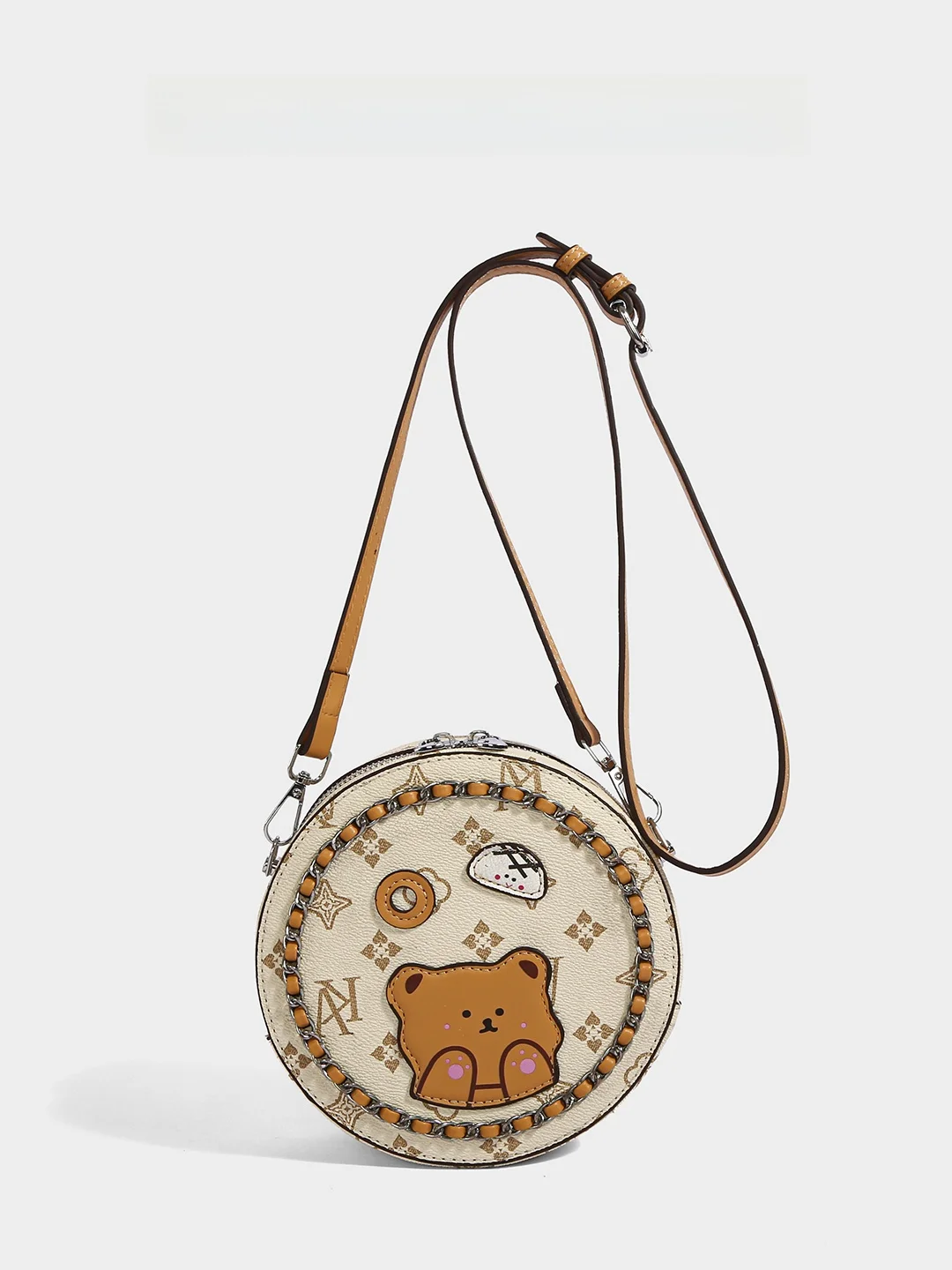 CharlieKitty Women's Small round Crossbody Bag Fashionable Casual Shoulder Bag for Daily Use Leather Strap Trendy Design
CharlieKitty Women's Small round Crossbody Bag Fashionable Casual Shoulder Bag for Daily Use Leather Strap Trendy Design