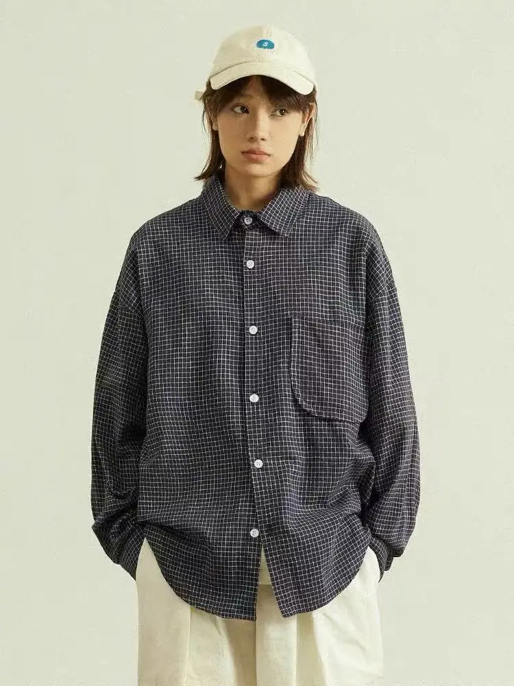 Retro Japanese Sle Long Sve irt Jaet Loose Casual Women's Plaid Outerwear Spring Autumn Versatile Faionable with P...
Retro Japanese Sle Long Sve irt Jaet Loose Casual Women's Plaid Outerwear Spring Autumn Versatile Faionable with P...