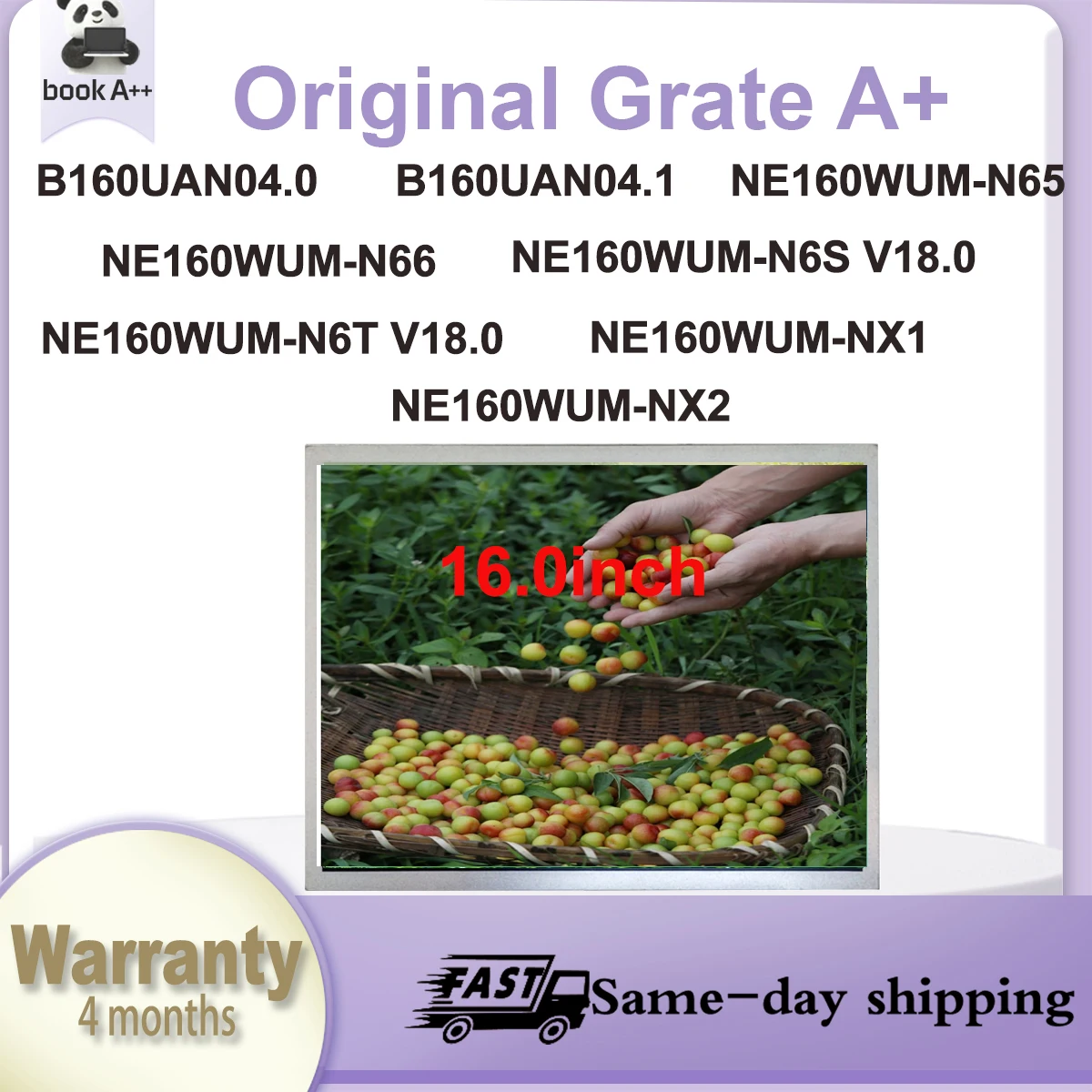 Оригинальный новый ЖК-экран A+16.0" B160UAN04.0 B160UAN04.1 NE160WUM N65 N66 N6S N6T V18 NX1 NX2
Оригинальный новый ЖК-экран A+16.0" B160UAN04.0 B160UAN04.1 NE160WUM N65 N66 N6S N6T V18 NX1 NX2