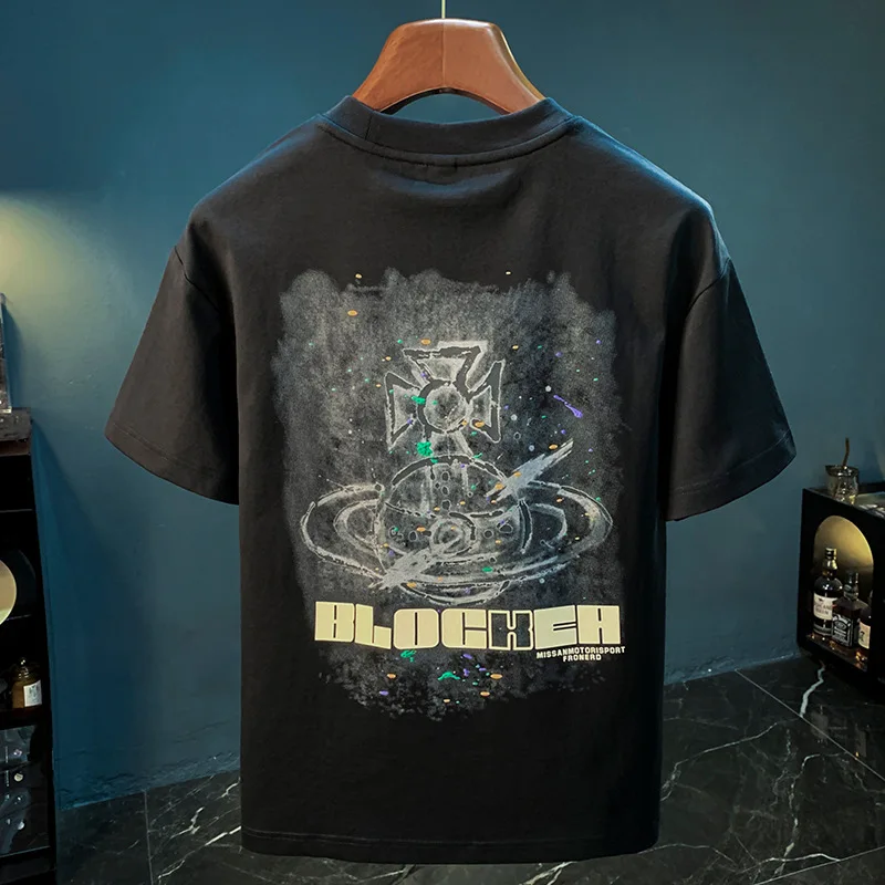 2025 High end Men's Short sleeved T-shirt Fashion Printed Round Neck Elastic Leisure Breathable Summer Clothing
2025 High end Men's Short sleeved T-shirt Fashion Printed Round Neck Elastic Leisure Breathable Summer Clothing