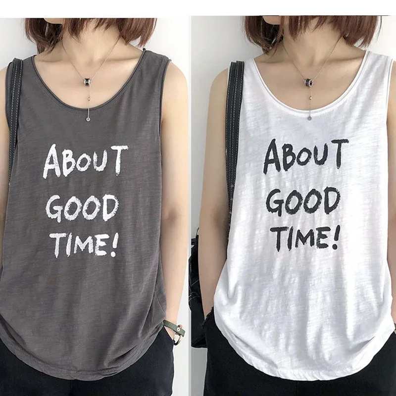 Two Pieces Letter Printed Shoulder Strap Vest Summer Oversized Casual Loose Slimming Sleeveless Tops Fashion Clothes for Women
Two Pieces Letter Printed Shoulder Strap Vest Summer Oversized Casual Loose Slimming Sleeveless Tops Fashion Clothes for Women