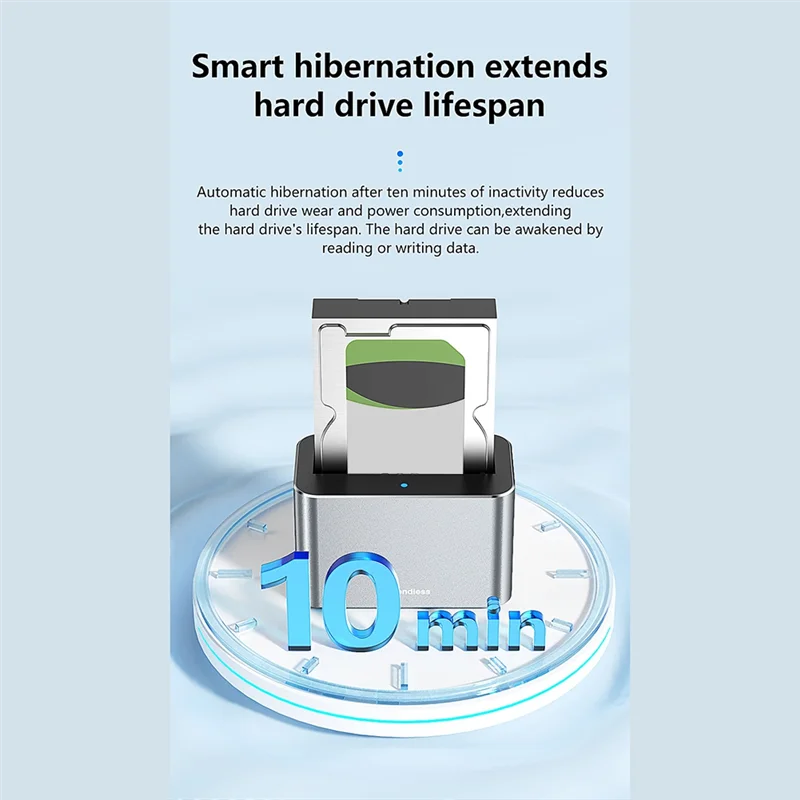 BLUEENDLESS SAS To USB 3.0 Hard Drive Docking Station 5Gbps High-Speed Adapter, Supports 20TB For 2.5/3.5 Inch SATA/SAS US PLUG
BLUEENDLESS SAS To USB 3.0 Hard Drive Docking Station 5Gbps High-Speed Adapter, Supports 20TB For 2.5/3.5 Inch SATA/SAS US PLUG